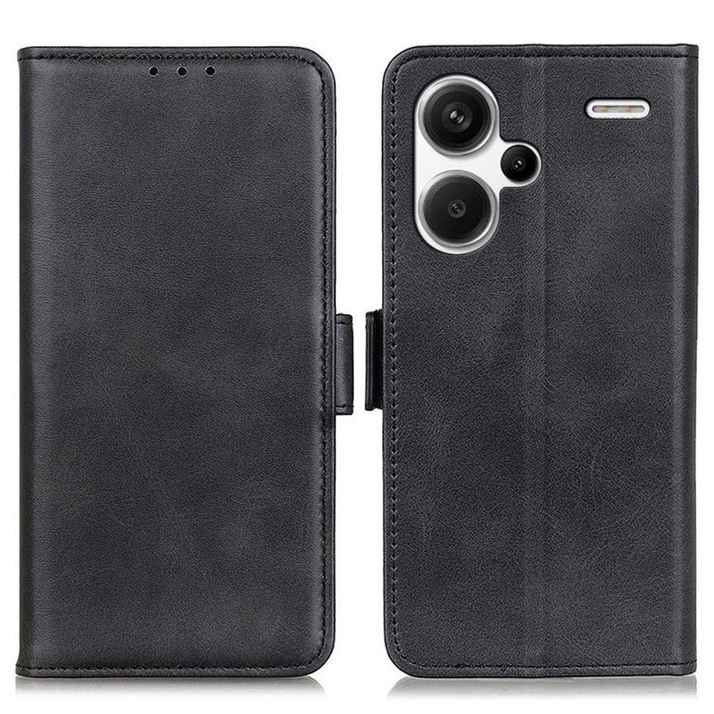 Folio Deksel Xiaomi Redmi Note 13 Pro Plus 5g Dobbeltlås Beskyttelse Deksel