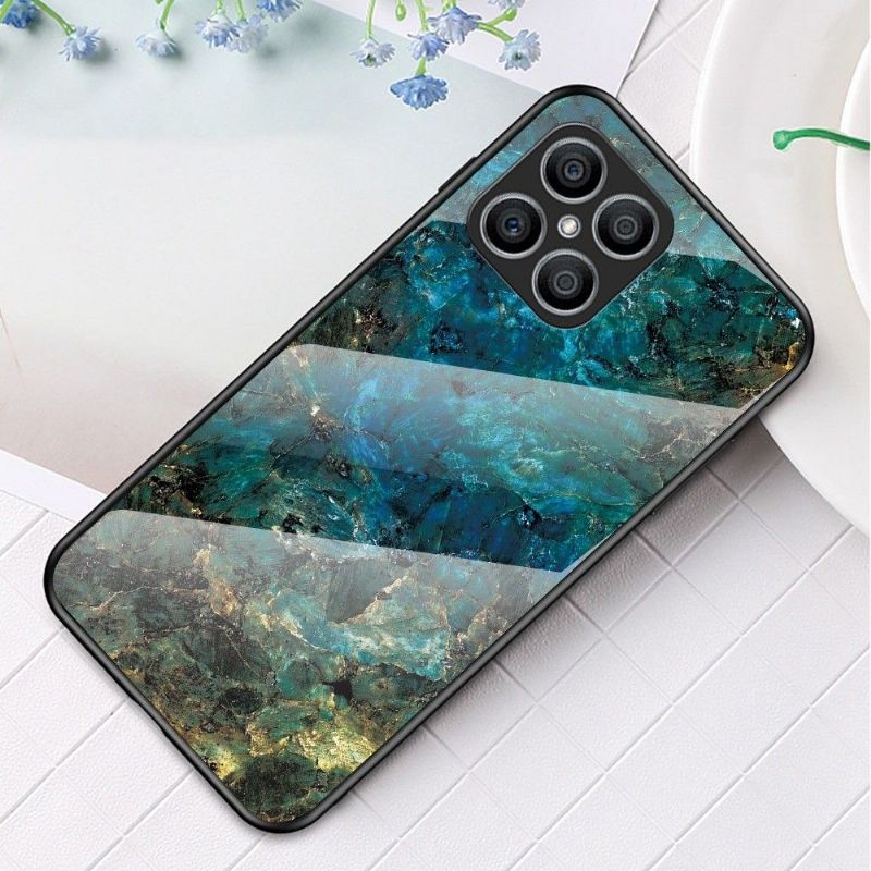 Deksel Til Honor X8 Originalitet Ocean Marble Glass Back