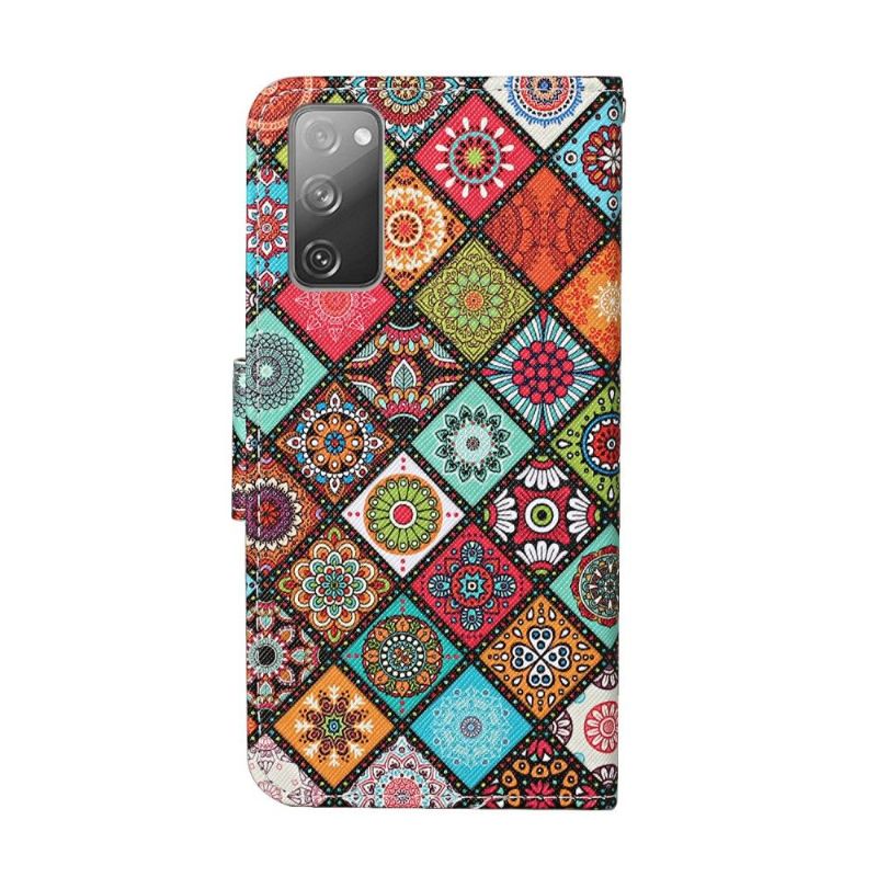 Folio Deksel Til Samsung Galaxy S20 FE Mandala Kaleidoskop