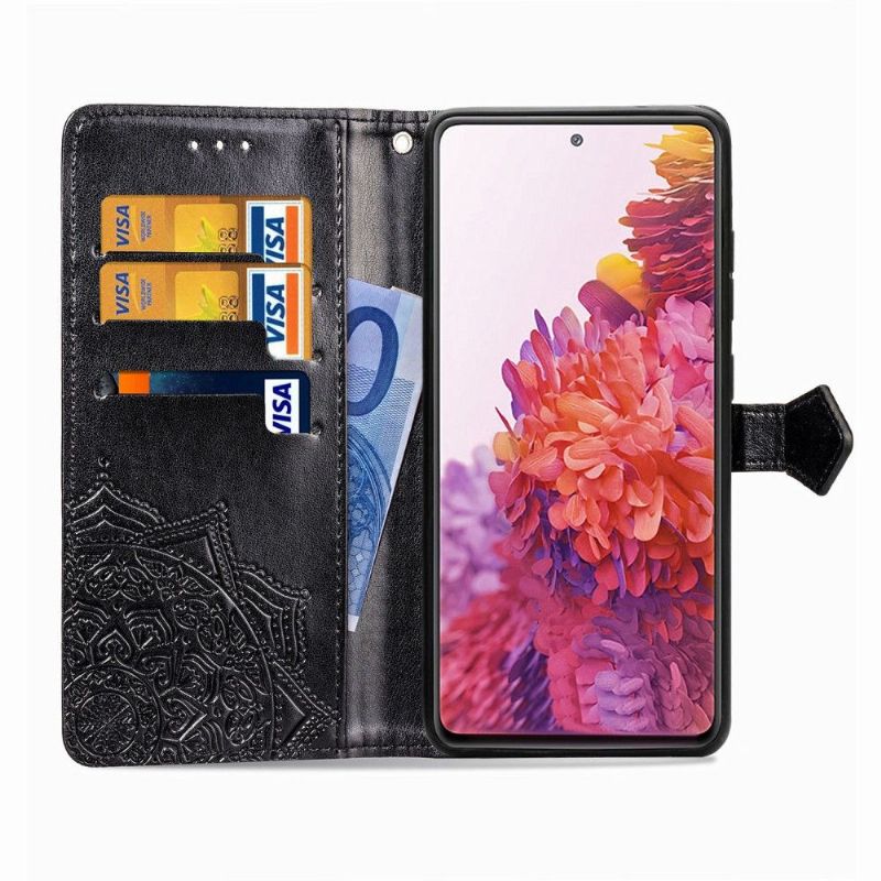 Folio Deksel Til Samsung Galaxy S20 FE Mandala Kortholder