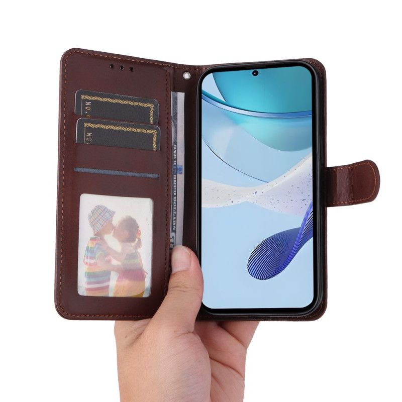 Folio Deksel Realme C71 Enkel Stropp