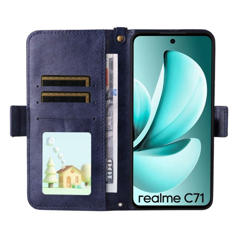 Folio Deksel Realme C71 Lommebok