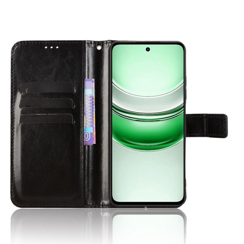 Folio Deksel Realme C71 Prangende Kunstskinn Beskyttelse Deksel