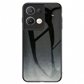 Deksel Til Oppo Reno 8 Pro Herdet Glass Mønster