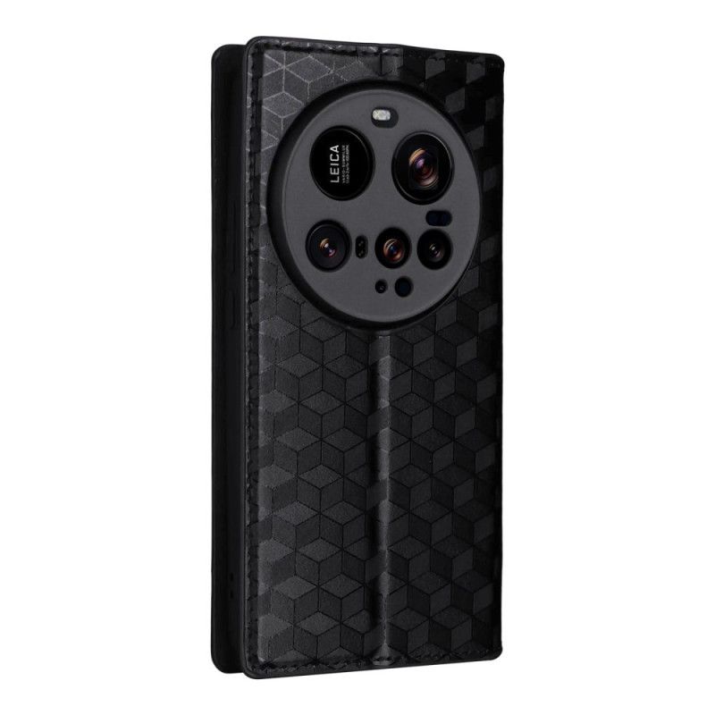 Folio Deksel Lær Xiaomi 15 Ultra Mobildeksel 3d-diamanter