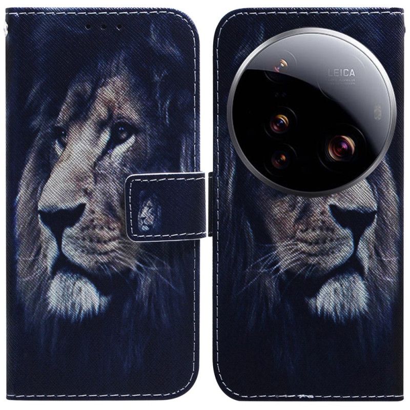 Folio Deksel Til Xiaomi 15 Ultra Drømmende Løve