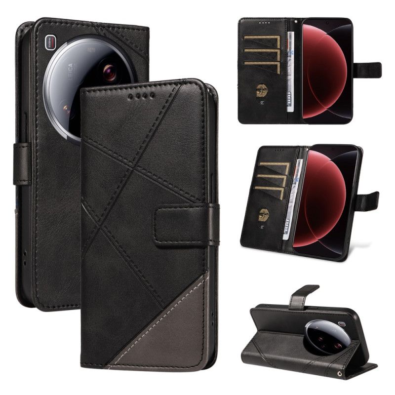 Folio Deksel Til Xiaomi 15 Ultra Geometrisk Design