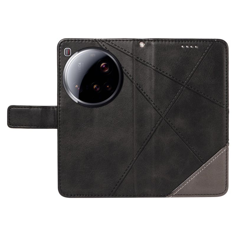 Folio Deksel Til Xiaomi 15 Ultra Geometrisk Design