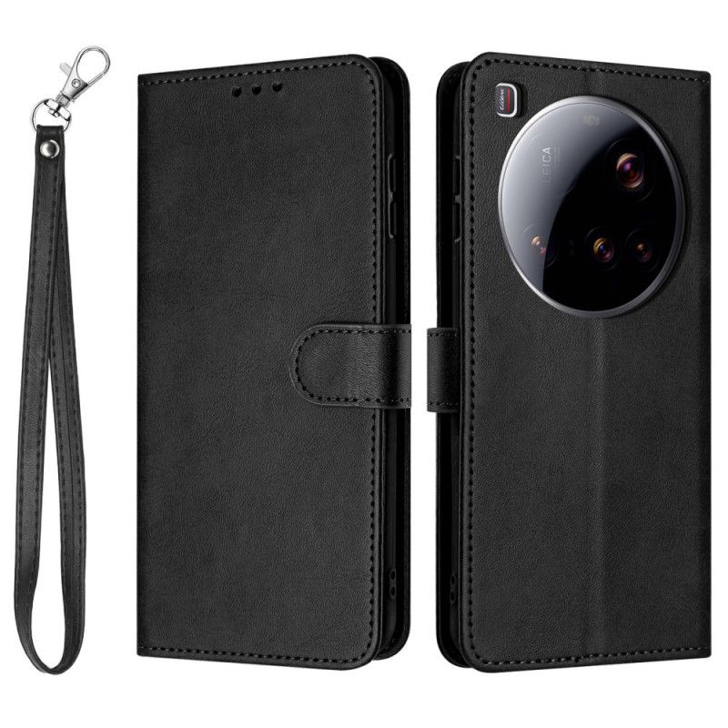 Folio Deksel Til Xiaomi 15 Ultra Lærremeffekt