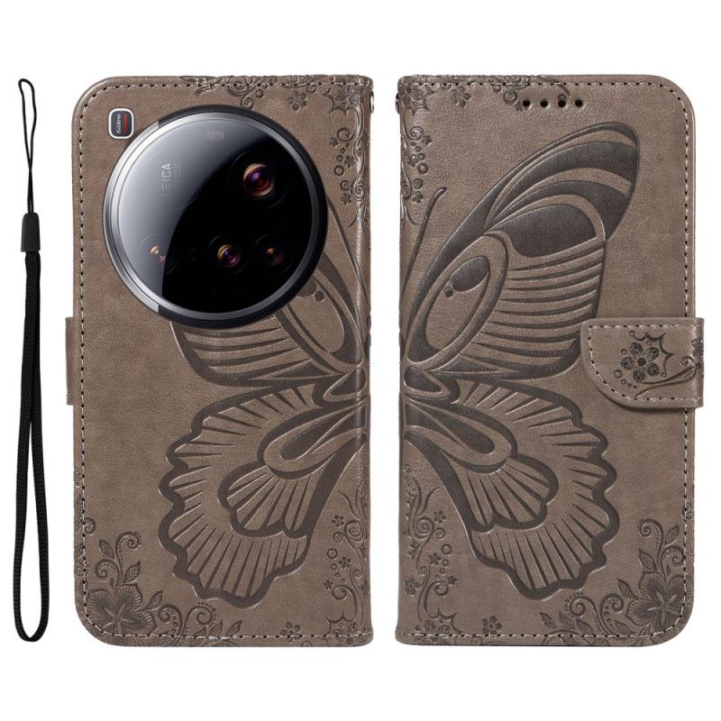 Folio Deksel Til Xiaomi 15 Ultra Sommerfugldesign