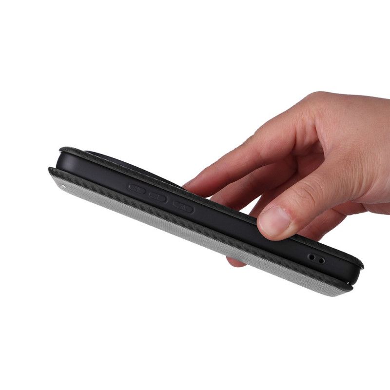 Folio Deksel Xiaomi 15 Ultra Børstet Karbonfiber Beskyttelse Deksel