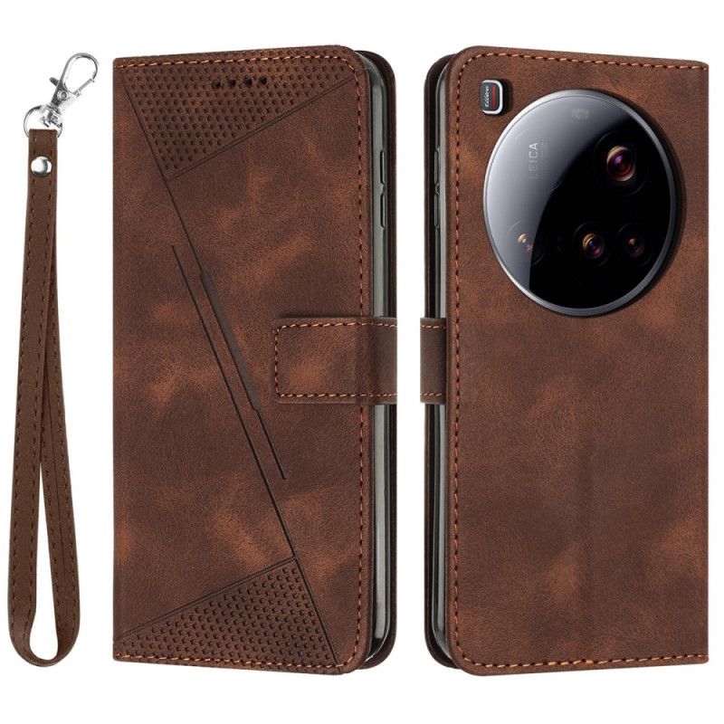 Folio Deksel Xiaomi 15 Ultra Geometrisk Linjereim