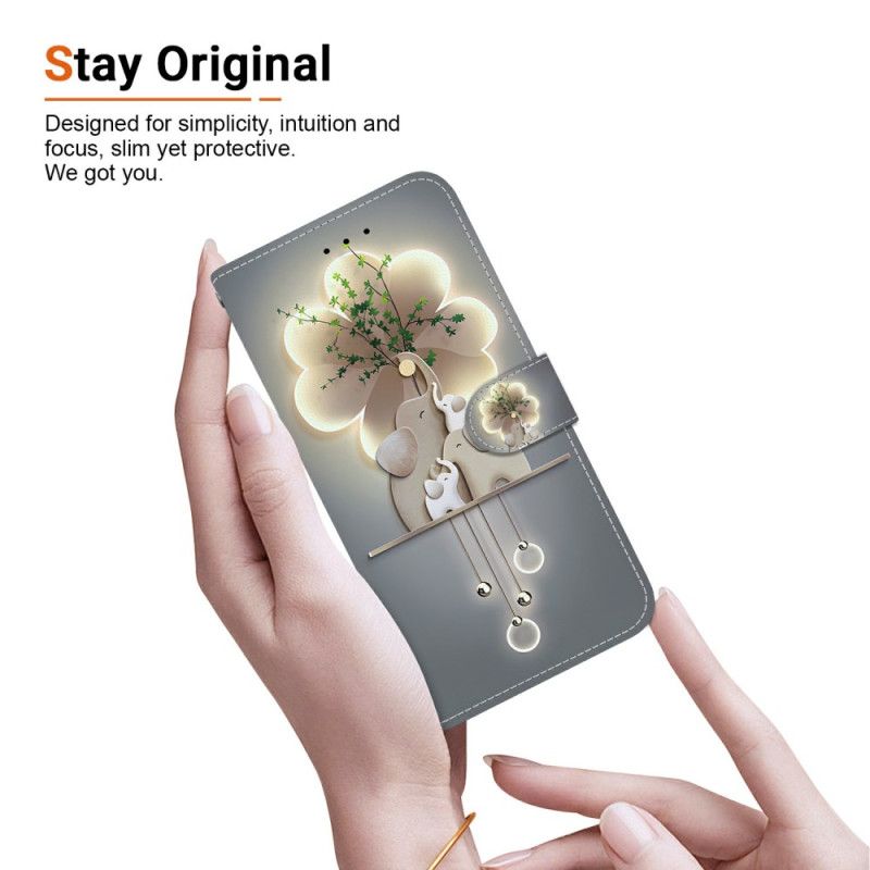 Folio Deksel Xiaomi 15 Ultra Mønsterelefant Beskyttelse Deksel