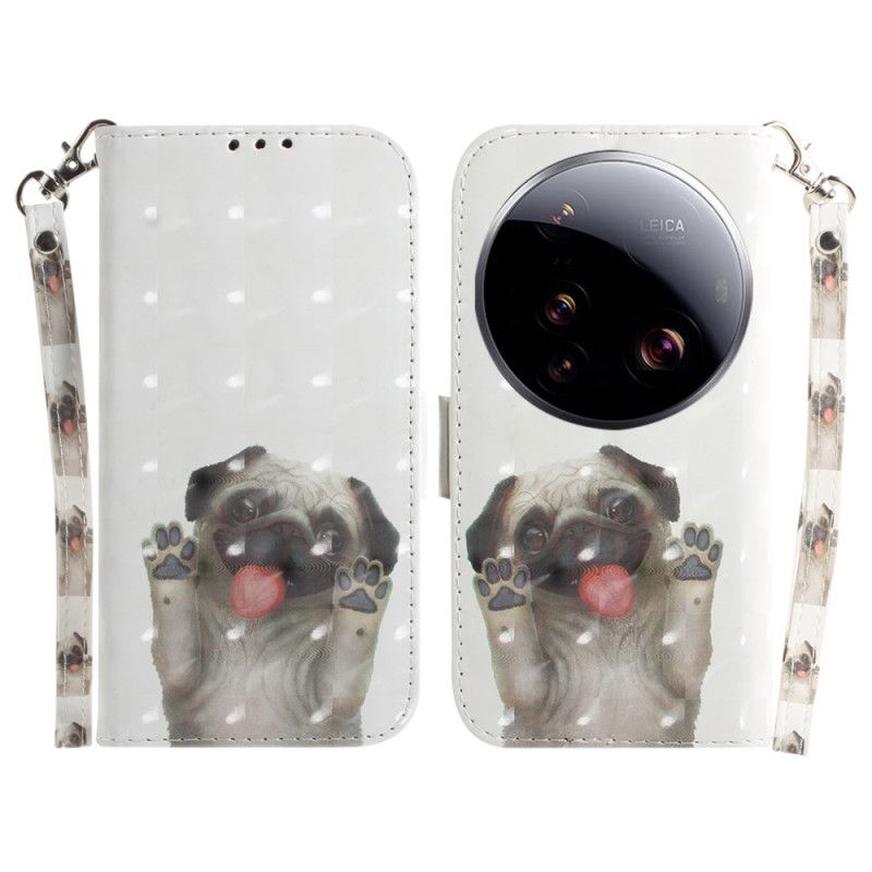 Folio Deksel Xiaomi 15 Ultra Mops Med Snor