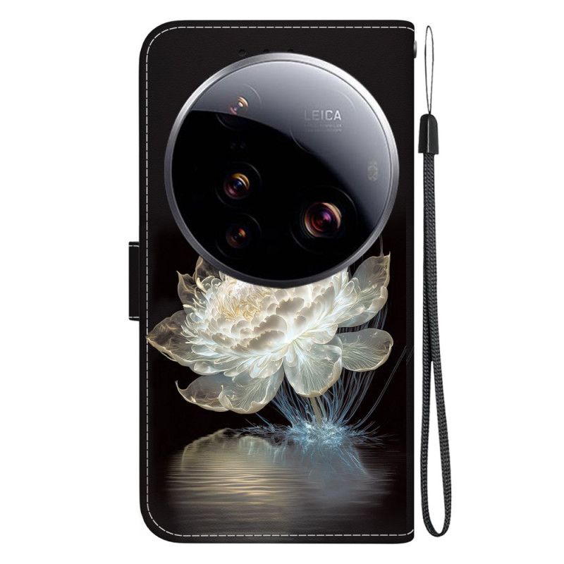 Lærdeksel Folio Deksel Xiaomi 15 Ultra Krystallpeon