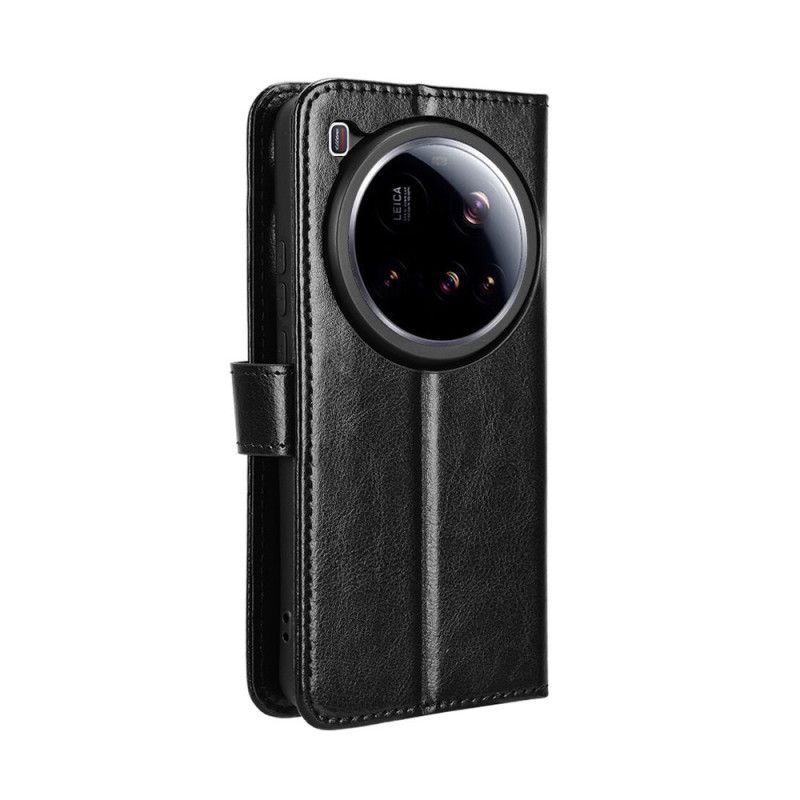 Lærdeksel Folio Deksel Xiaomi 15 Ultra Mobildeksel Prangende Kunstskinn