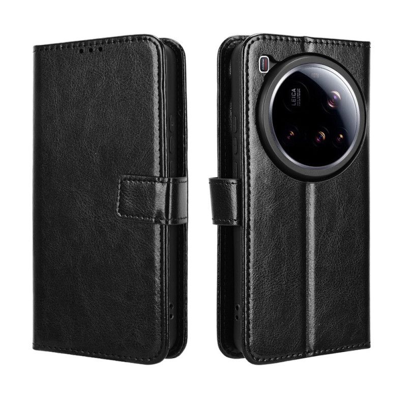 Lærdeksel Folio Deksel Xiaomi 15 Ultra Mobildeksel Prangende Kunstskinn