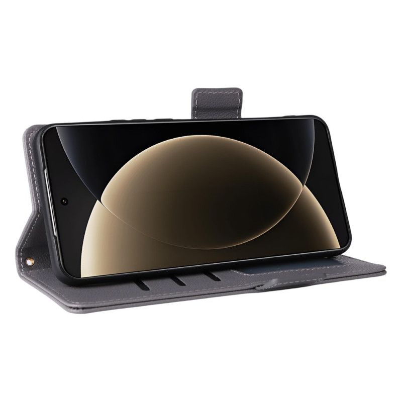 Lærdeksel Folio Deksel Xiaomi 15 Ultra Mobildeksel Teksturert Remdesign