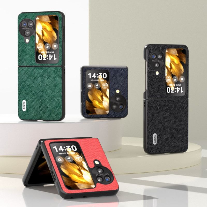 Folio Deksel Oppo Find N3 Flip Abeel Cross Texture Beskyttelse Deksel