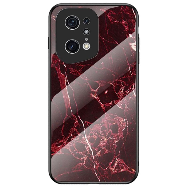 Deksel Til Oppo Find X5 Pro Lina Marmor Herdet Glass