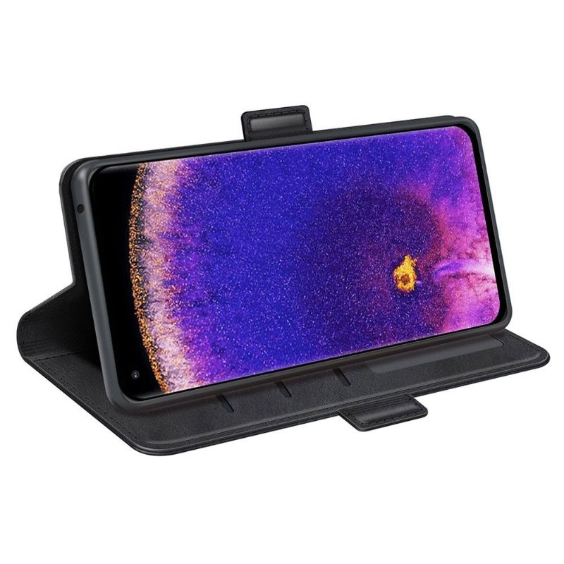 Etui Til Oppo Find X5 Pro Lommebok Deksel I Matt Kunstskinn