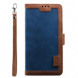Folio Deksel Til iPhone 15 Vintage Stil