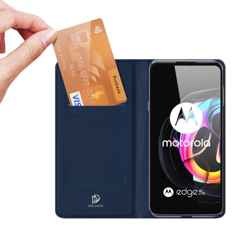 Etui Til Motorola Edge 20 Lite Business Satin Effect