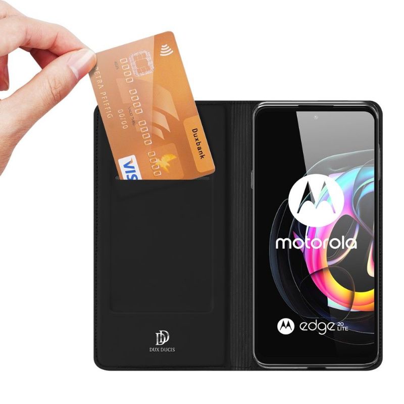 Etui Til Motorola Edge 20 Lite Business Satin Effect