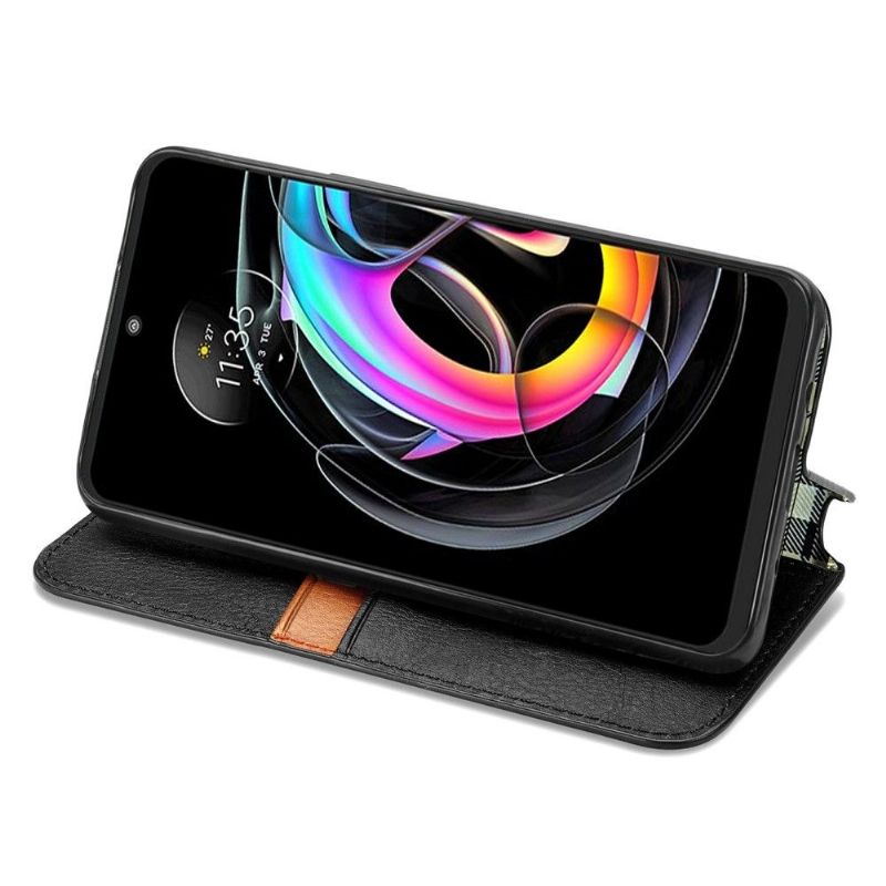 Lærdeksel Til Motorola Edge 20 Lite Kub Design Kortholder