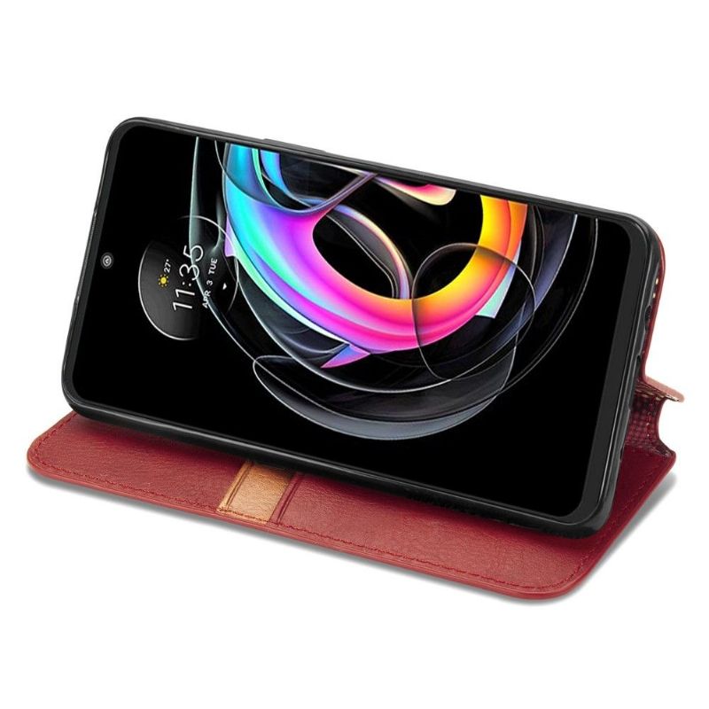 Lærdeksel Til Motorola Edge 20 Lite Kub Design Kortholder