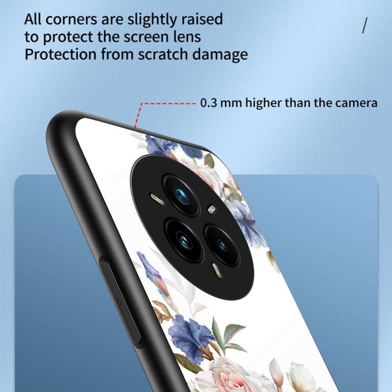 Deksel Realme 14 Pro Plus 5g Mobildeksel Blomstermotiv I Herdet Glass