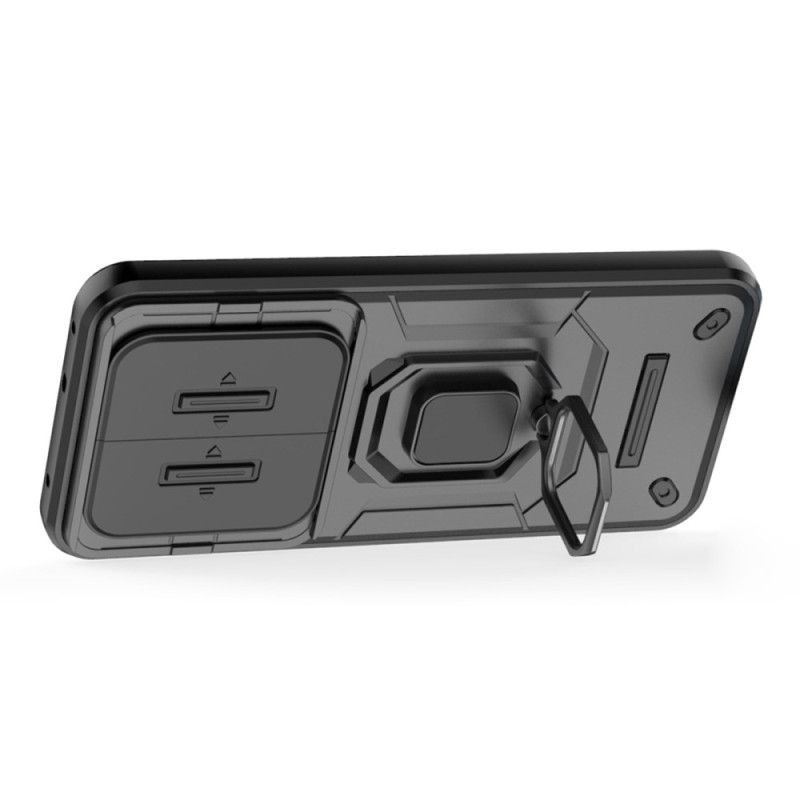 Deksel Realme 14 Pro Plus 5g Slitesterk Ring Med Skyvbar Kamerabeskytter Beskyttelse Deksel