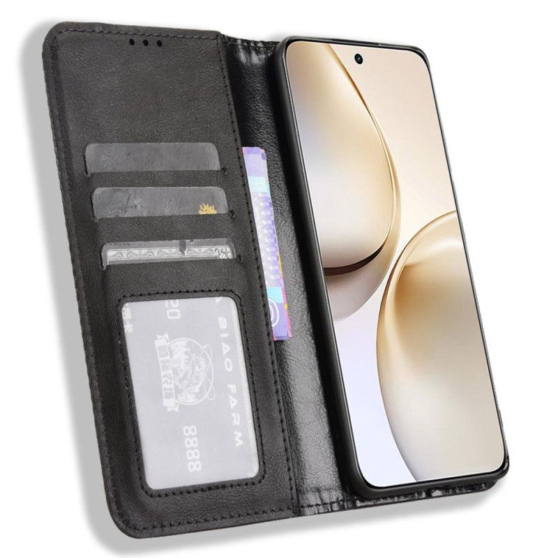 Folio Deksel Lær Realme 14 Pro Plus 5g Mobildeksel Vintage Frise