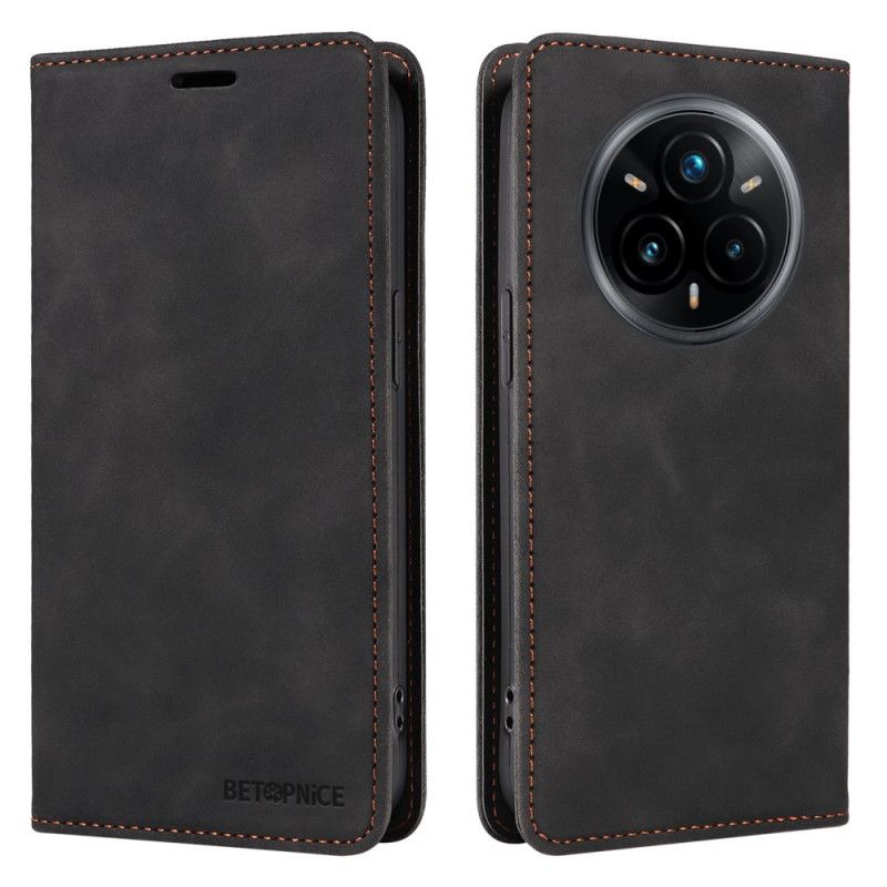 Folio Deksel Realme 14 Pro Plus 5g Betopnice I Semsket Skinneffekt Beskyttelse Deksel