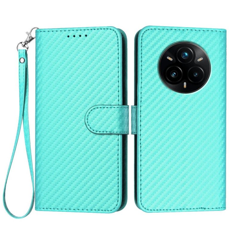 Folio Deksel Realme 14 Pro Plus 5g Karbonfiber Rem