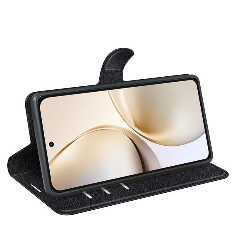 Folio Deksel Realme 14 Pro Plus 5g Klassisk Litchi-imitasjonsskinn