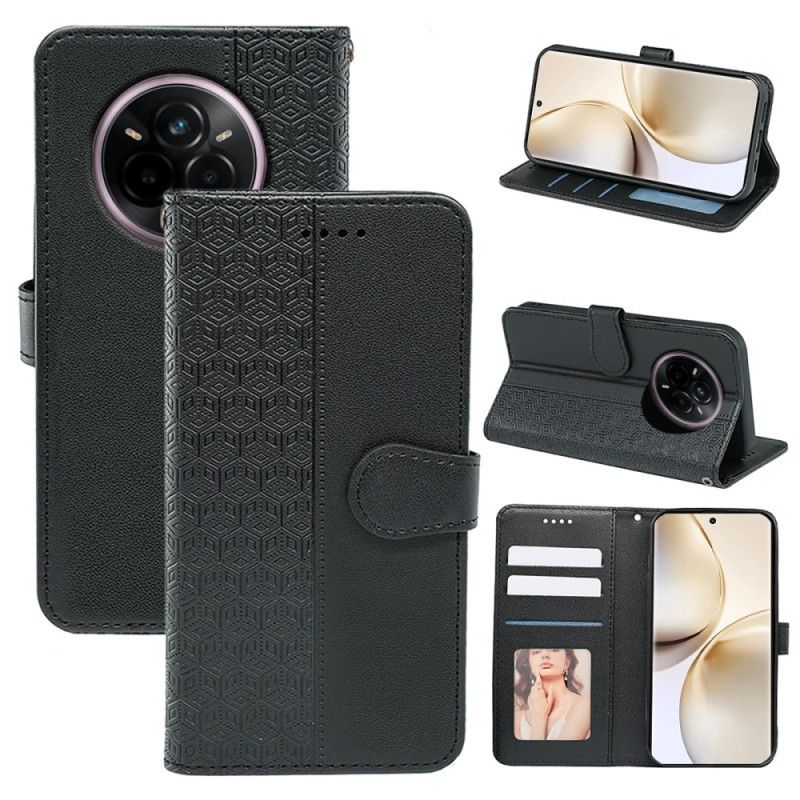 Folio Deksel Realme 14 Pro Plus 5g Kubemønsterrem