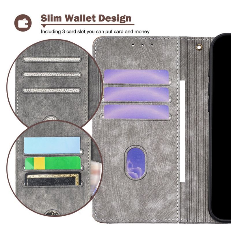 Folio Deksel Realme 14 Pro Plus 5g Rfid-blokkering I Vintagedesign