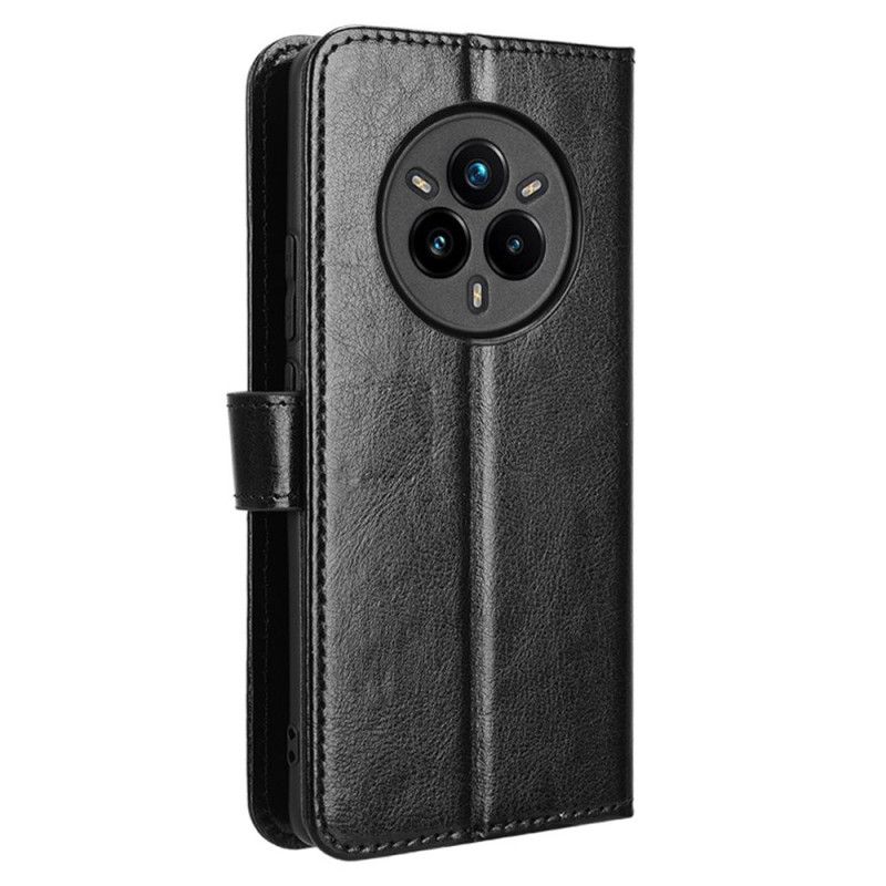 Lærdeksel Folio Deksel Realme 14 Pro Plus 5g Klassisk Kunstskinn