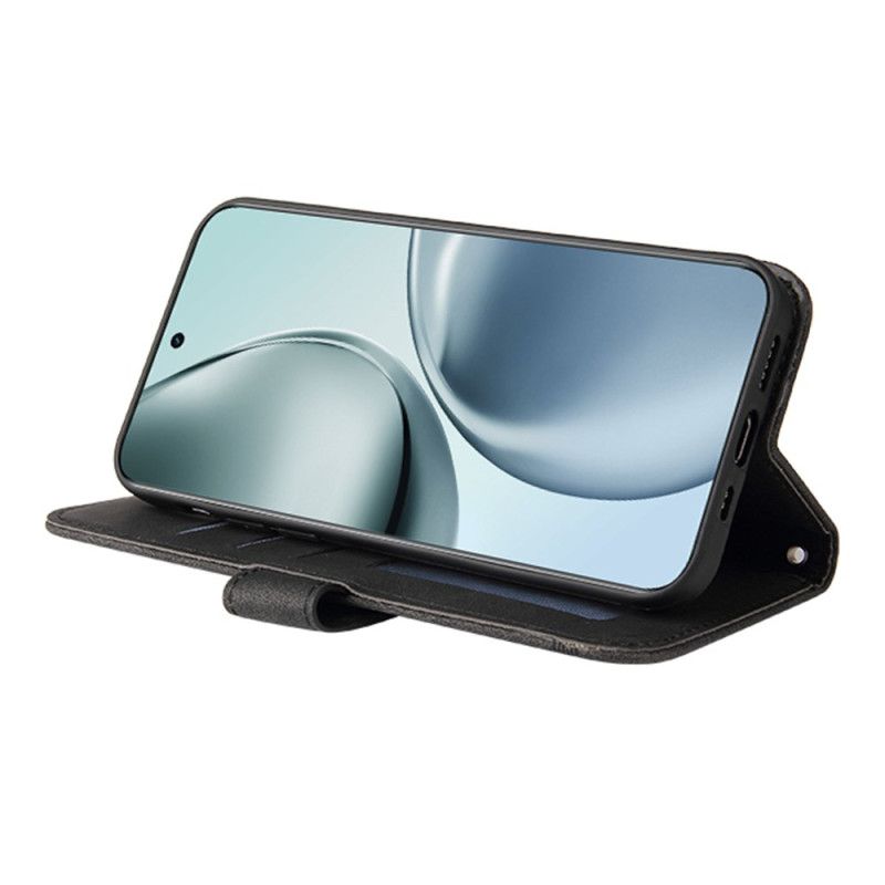 Lærdeksel Folio Deksel Realme 14 Pro Plus 5g Vintage-effekt Med Nagler