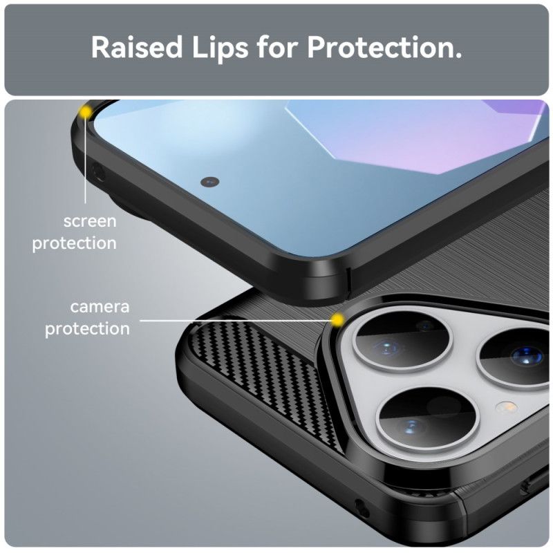 Deksel Huawei Pura 80 Børstet Karbonfiber