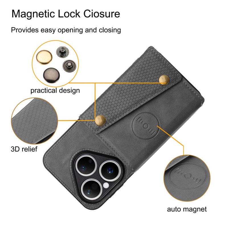 Deksel Huawei Pura 80 Læreffekt Kortholder Beskyttelse Deksel