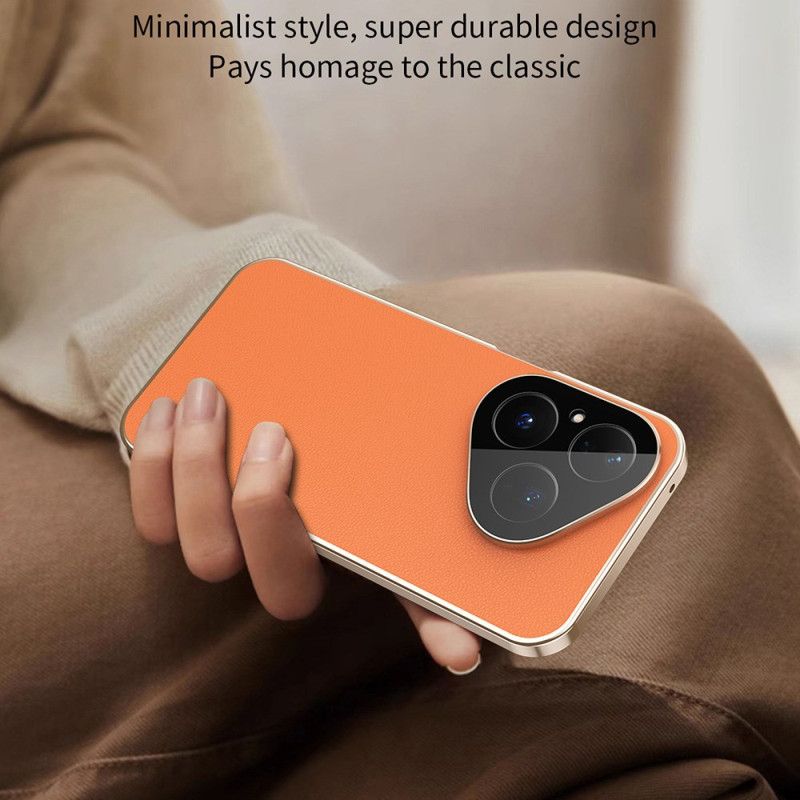 Deksel Huawei Pura 80 Mobildeksel Lærdesign Og Skjermbeskytter I Herdet Glass