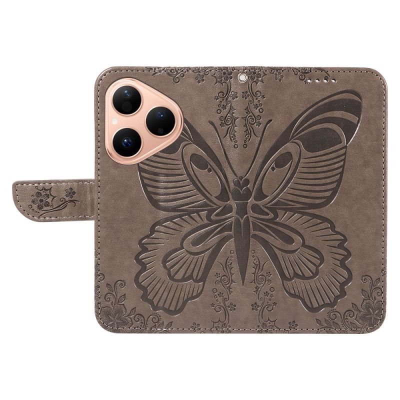 Folio Deksel Huawei Pura 80 Grafisk Sommerfugl