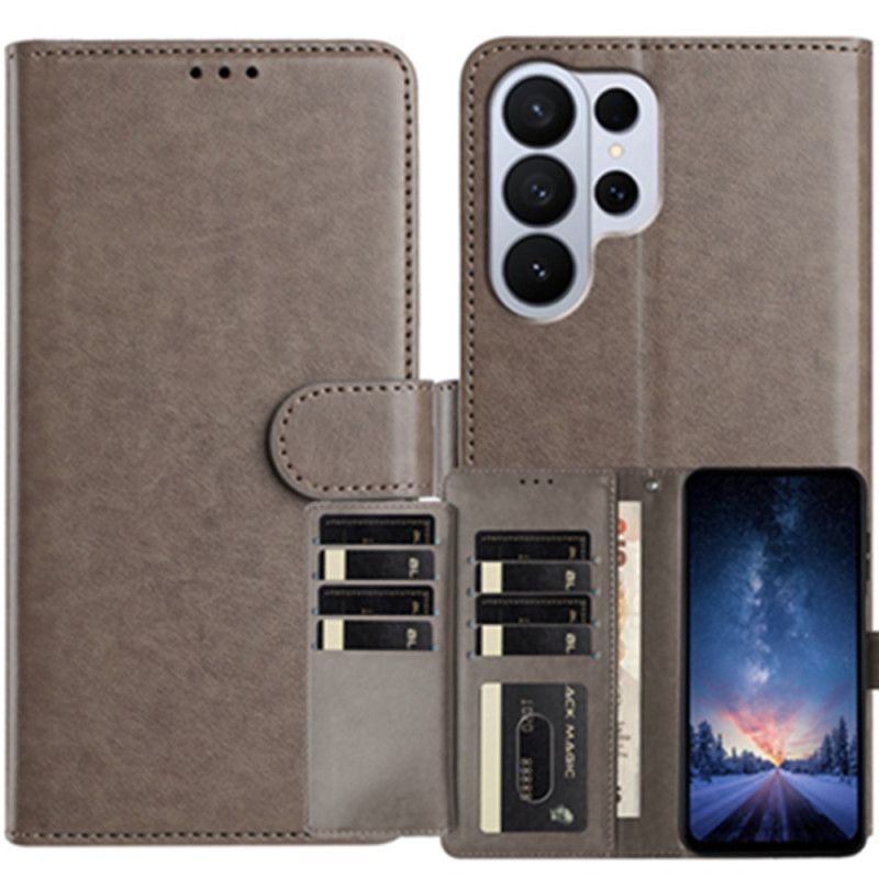 Folio Deksel Samsung Galaxy S26 Ultra 8 Kortlomme I Imitert Skinn Beskyttelse Deksel