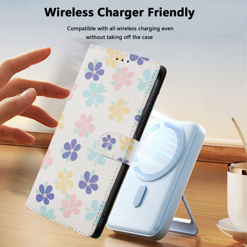 Folio Deksel Samsung Galaxy S26 Ultra Fargerike Blomster