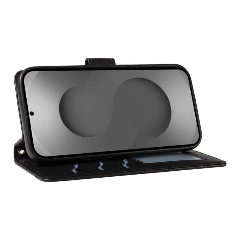 Folio Deksel Samsung Galaxy S26 Ultra Vattert Med Stropp Og Skulderstropp Beskyttelse Deksel