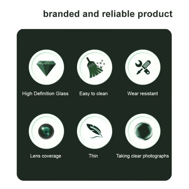 Herdet Glass Beskyttende Linse For Vivo V50 5g / V50e 5g 9 Svart0