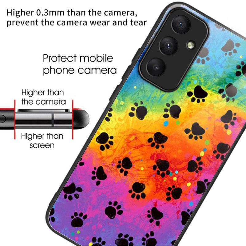 Deksel Samsung Galaxy A55 5g Mobildeksel Avtrykk Herdet Glass