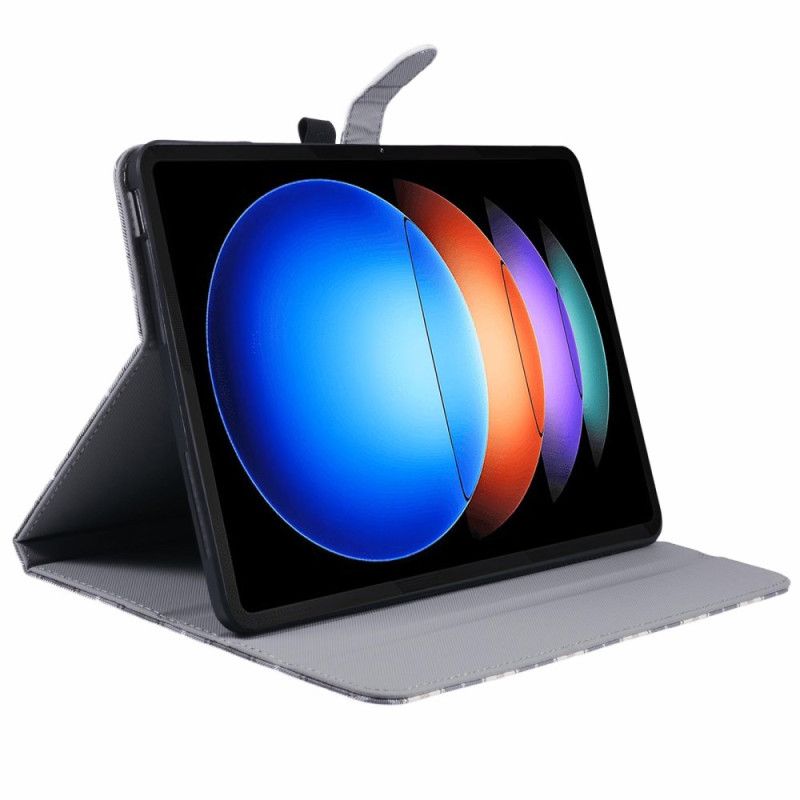 Folio Deksel Xiaomi Pad 6s Pro Mønsterrutenett Beskyttelse Deksel